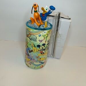 Disney Character Tumbler -20 oz with Donald Duck & Pluto Figures